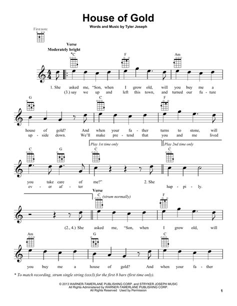 House of gold ukulele tabs - Chord,Tablature, lyric, sheet, guitar, ukulele song: A House of Gold - Hank Williams,Mike Ness - ( ----- Written and recorded by Hank Wiliams S...) Chords Songs 4 years ago 1436 Under the Influences, Volume 1 (1999)